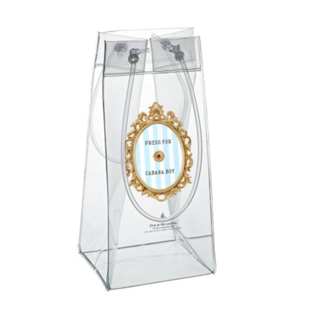 Press for Cabana Boy Plastic Wine Bag